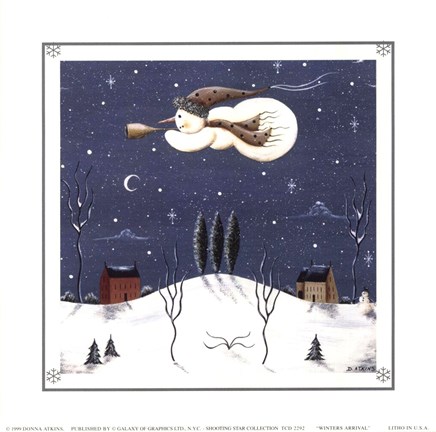 Framed Winter's Arrival Print