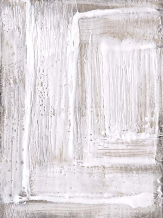 Framed Concentric White I Print