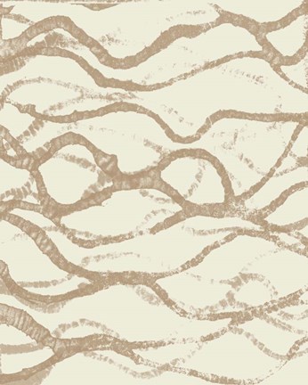 Framed Neutral Undulate I Print