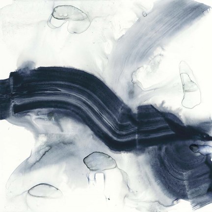 Framed Ribbon Horizon I Print