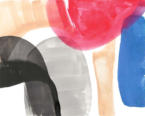 Framed Intersected Shapes II Print