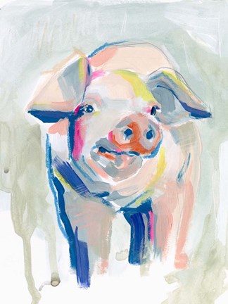 Framed Fluorescent Farm II Print