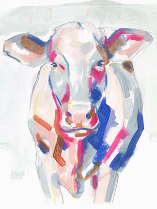 Framed Fluorescent Farm III Print