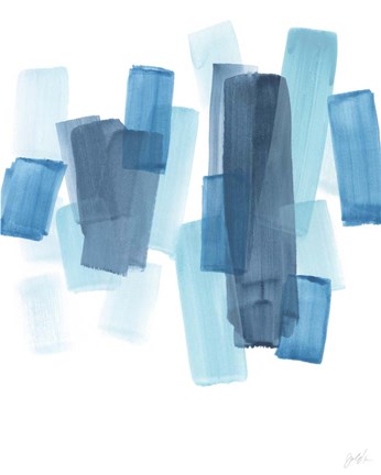 Framed Azure Fragment II Print