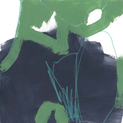 Framed Jungle Gesture II Print