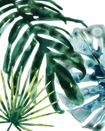 Framed Tropical Leaf Medley IV Print