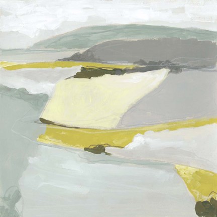 Framed Citron Ridgeline II Print