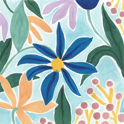 Framed Tiki Square I Print