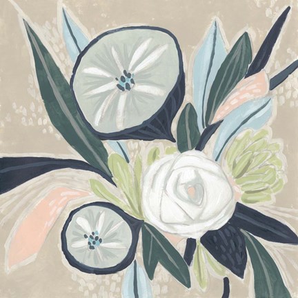 Framed Confetti Bouquet II Print