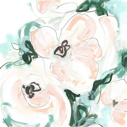 Framed Floral Rhythm III Print