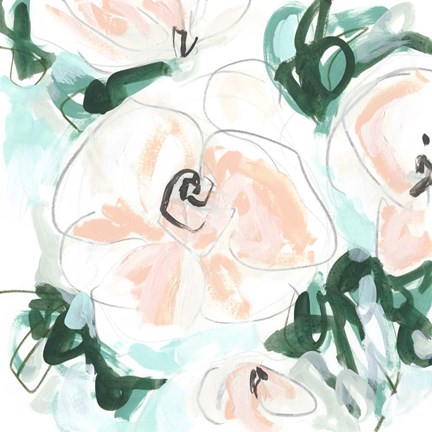 Framed Floral Rhythm IV Print