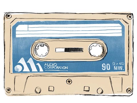 Framed Mix Tape III Print