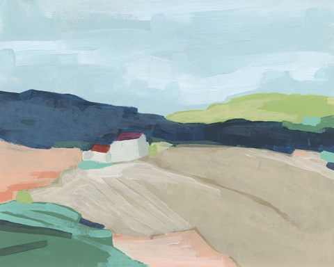 Framed Color Vista I Print