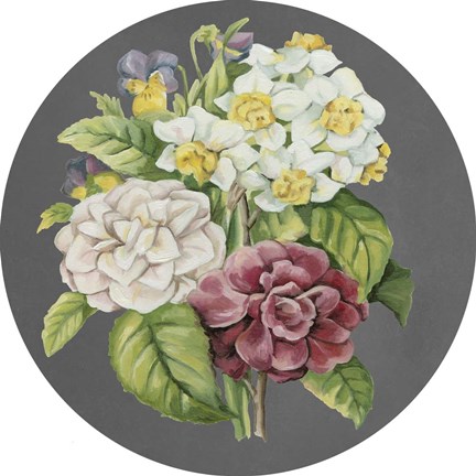 Framed Dramatic Floral Bouquet II Print