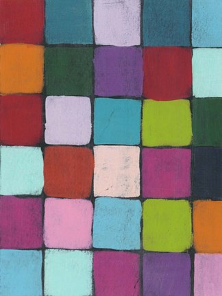 Framed Colorful Harmony II Print