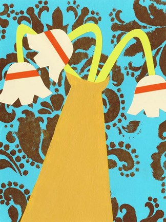 Framed Graphic Vase V Print