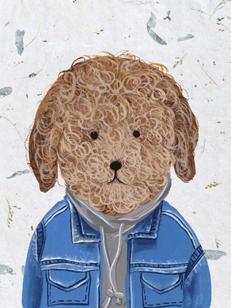 Framed Hip Dog III Print