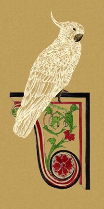 Framed Bird Impression III Print