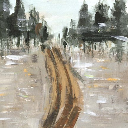 Framed Woodland Path I Print