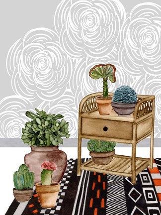 Framed Desert Weavers II Print