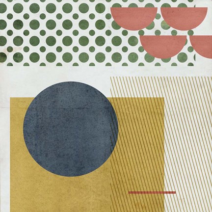 Framed Soleil Rouge II Print