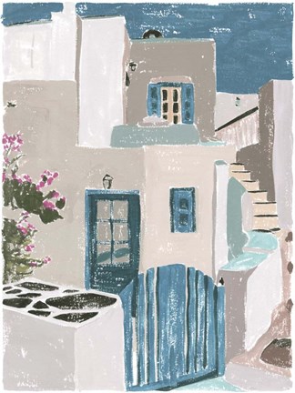 Framed La Isla II Print