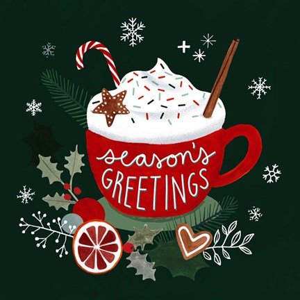 Framed Christmas Comforts I Print