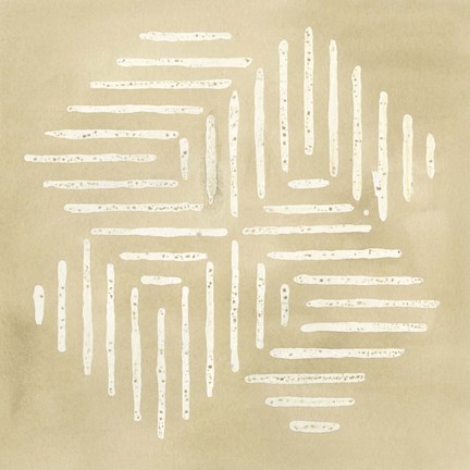 Framed Sand Stitch III Print