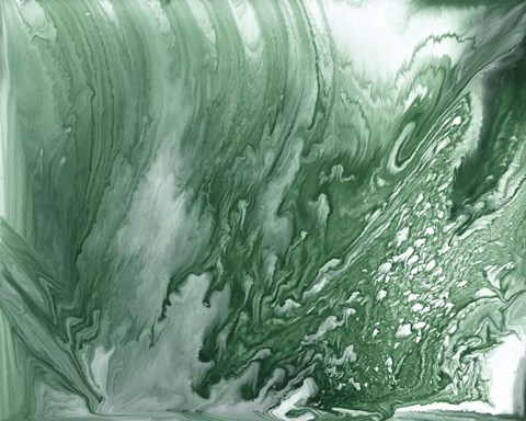 Framed Marbled Malachite II Print