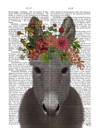 Framed Donkey Bohemian 4 Book Print Print