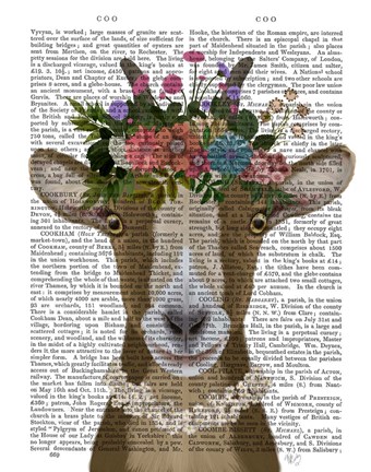 Framed Goat Bohemian 3 Book Print Print