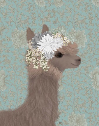 Framed Llama Bohemian 3 Print