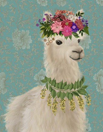 Framed Llama Bohemian 2 Print