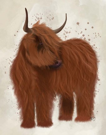Framed Highland Cow 2, Full Print