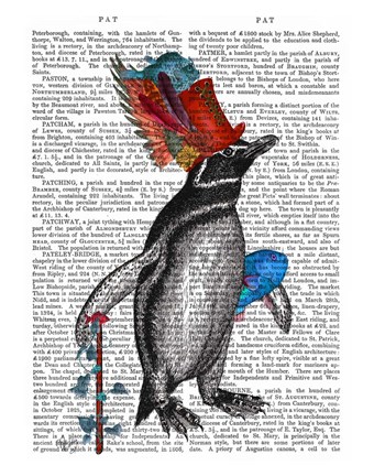 Framed Penguin and Fish Hat Book Print Print