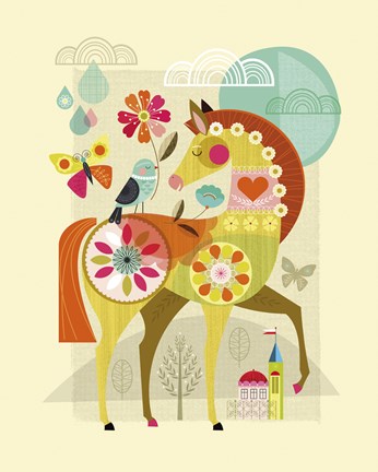 Framed Sun Horse Print