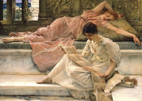 Framed Favourite Poet, 1888 Print