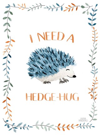 Framed Woodland Whimsy X Hedge-Hug Print