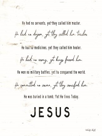Framed Jesus Print