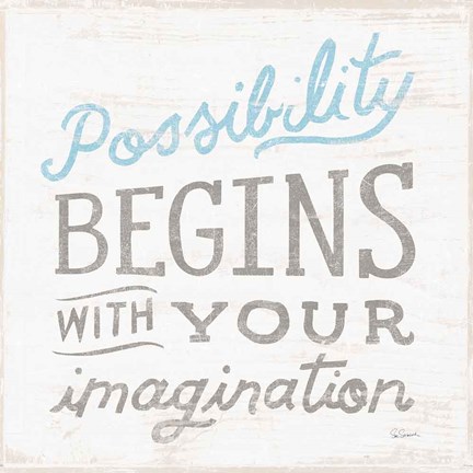 Framed Possibility Gray Print