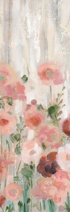 Framed Sprinkled Flowers II BG Panel Print