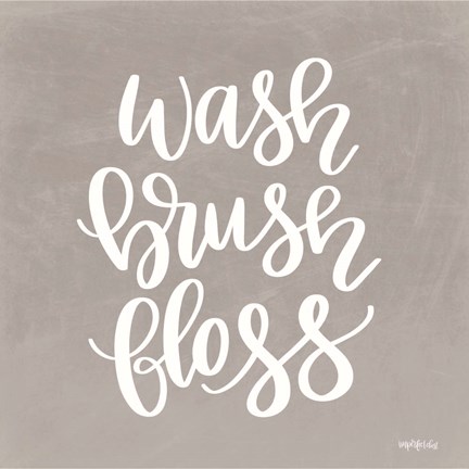 Framed Wash, Brush, Floss Print