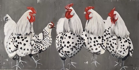 Framed Chook, Chook, Chook Print