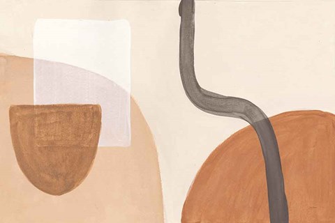 Framed Sandy Balance I Print