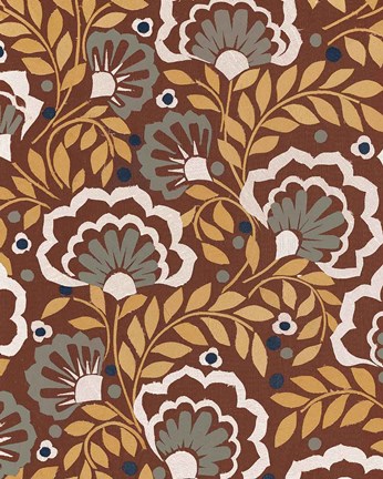 Framed Boho Floral VII Print