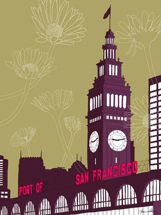 Framed Ferry Building - San Francisco Print