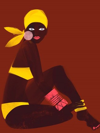 Framed Amber Sun Print