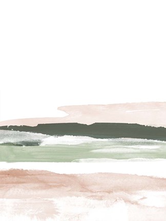 Framed Pink Blush Landscape No. 2 Print