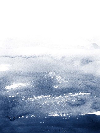 Framed Deep Blue Print