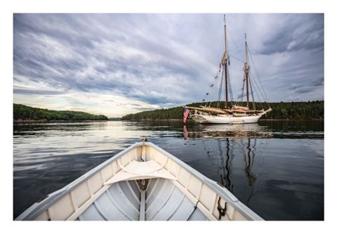 Framed Pretty Marsh Morning Row Print